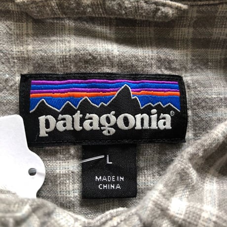 Patagonia半袖 麻×綿シャツ L