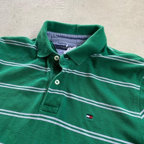 TOMMYマルチボーダーポロシャツ