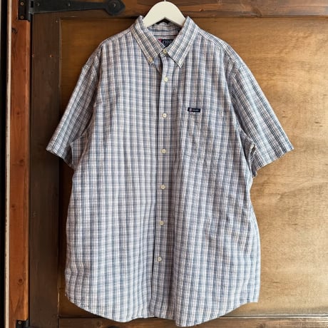 CHAPS シアサッカー チェックシャツ