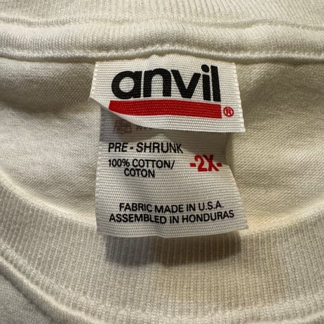 90's〜 anvil無地T  デッドストック