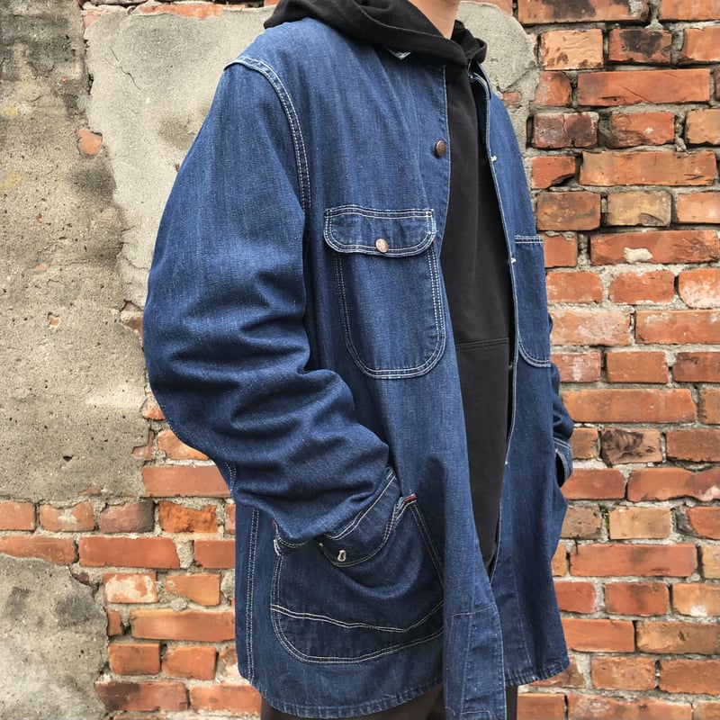 ヴィンテージ デニム カバーオール ダークブルー 楽天市場】濃紺 50's 60's ビンテージ ☆ Unknown ガチャポケ