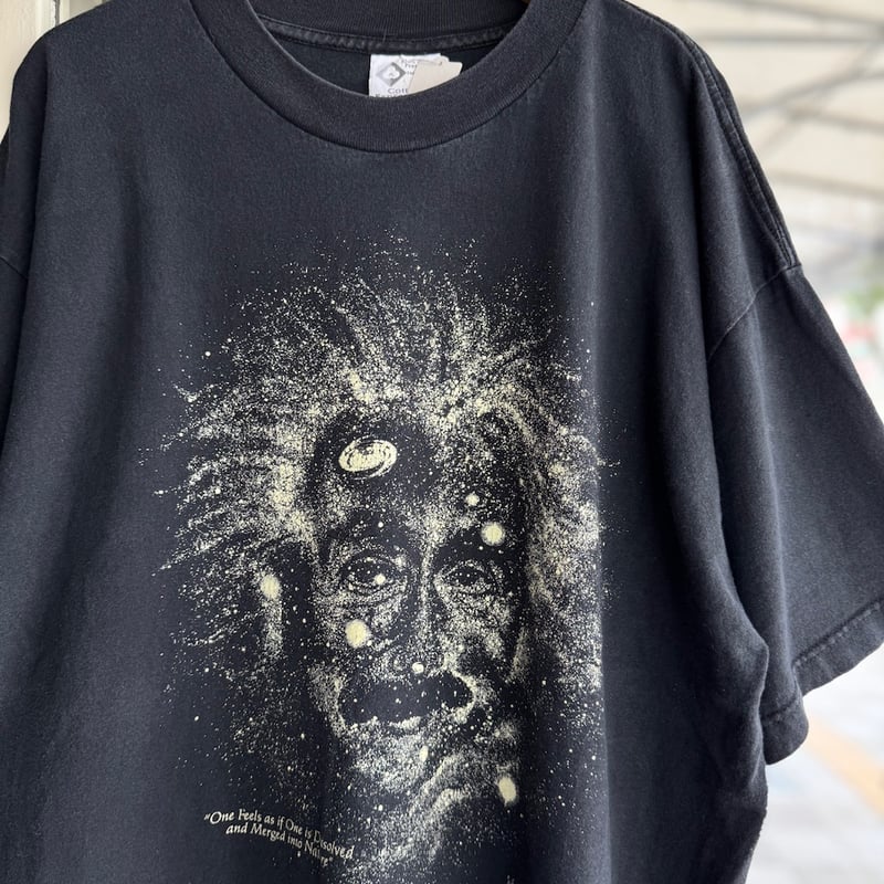 90's USA製アインシュタインプリントTシャツ XL | CUSTOM FEVER