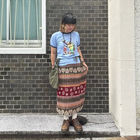USA製 総柄スカート