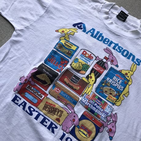 90's USA製　AlbertsonsプリントTシャツ