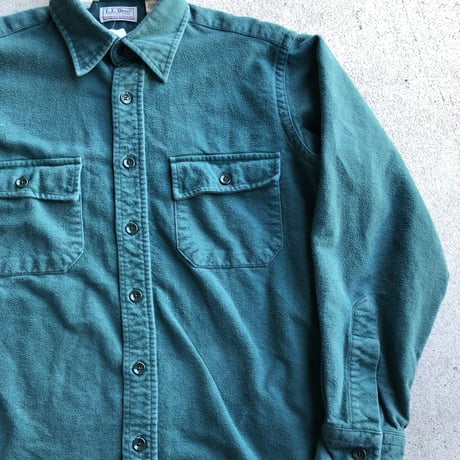 〜80'sUSA製 L.L.Bean シャモアクロスシャツ