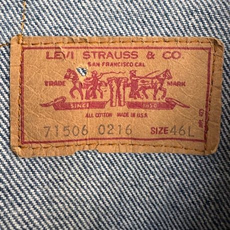 USA製Levi's71506-0216デニムジャケット 46L