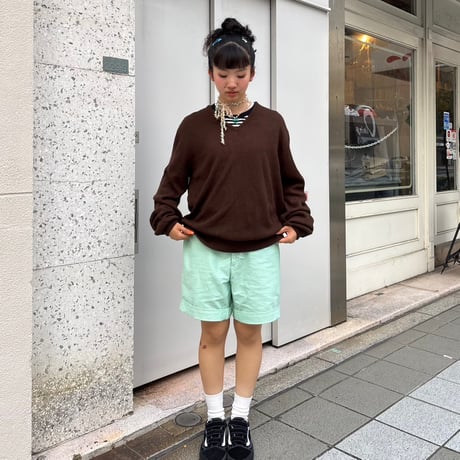 Jantzen USA製　アクリルVネックニット