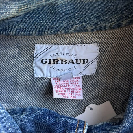 MARITHE FRANCOIS GIRBAUD 短丈ハイネックデニムジャケット
