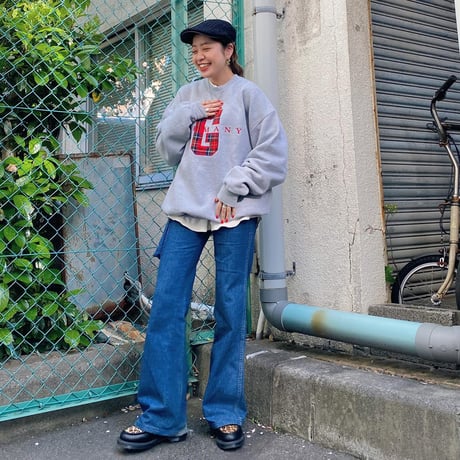 タータンチェックワッペンスウェット