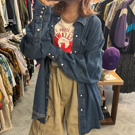 Wrangler ビッグシルエットウエスタンシャツ