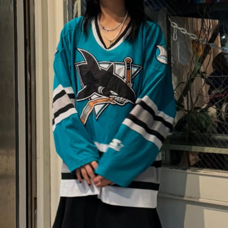 STARTER  NHL サンノゼシャークス　ホッケーシャツ