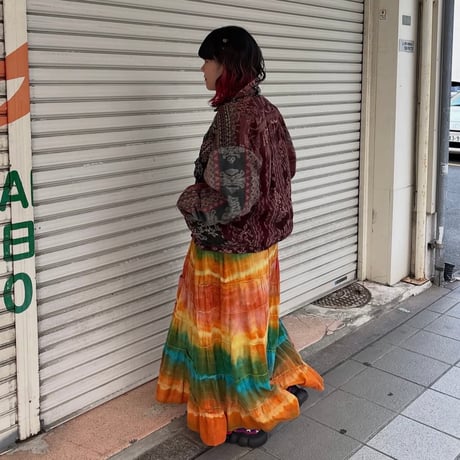 総柄リバーシブルブルゾン