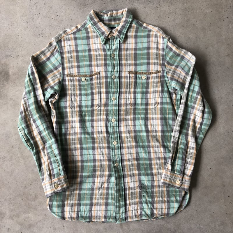 激レア✨ポロカン チンスト付きネルシャツ バッファローチェック L相当 POLO RALPH LAUREN L/Sチェックネルシャツ ラルフローレン Size