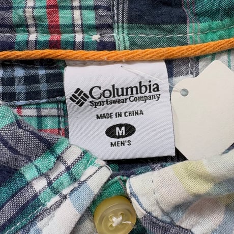 Columbia パッチワークチェックシャツ