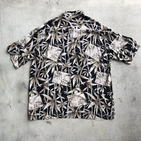ピエールカルダン総柄レーヨンシャツ XXL