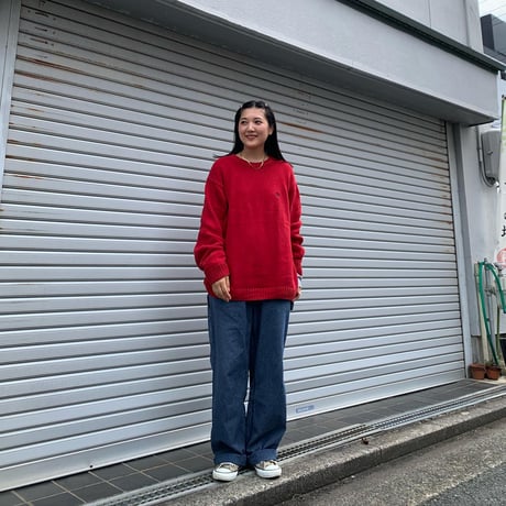 CHAPSワンポイントコットンニット