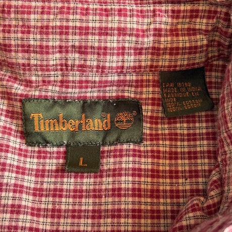 90s Timberland チェックシャツ