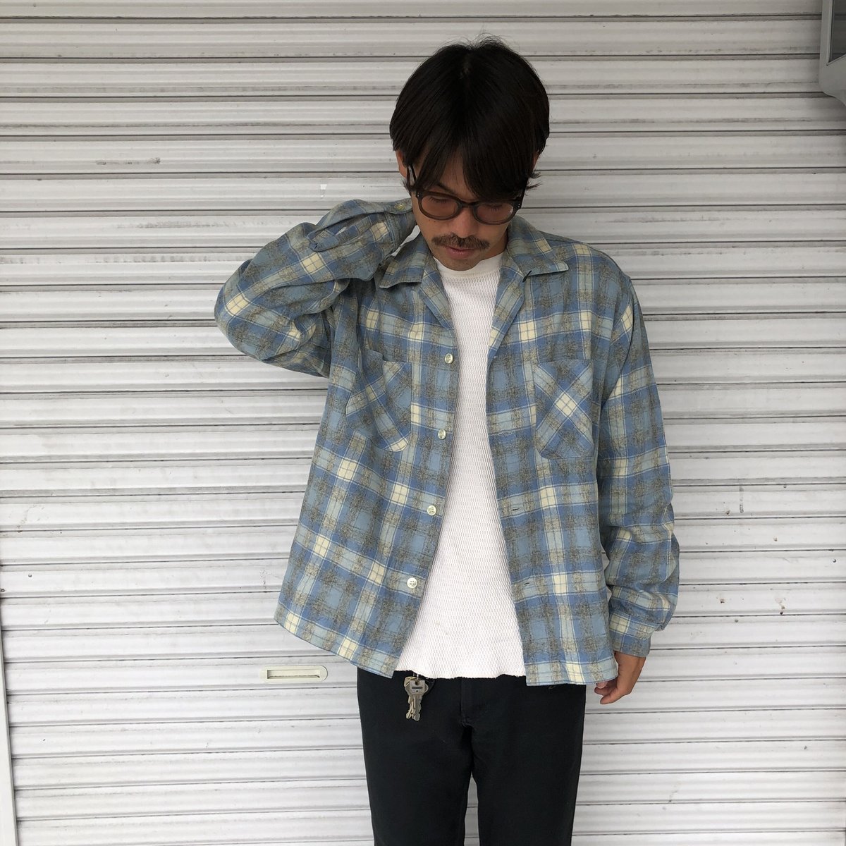 50's～ ヴィンテージ MINNESOTA WOOLEN CO ウールシャツ柄デザイン