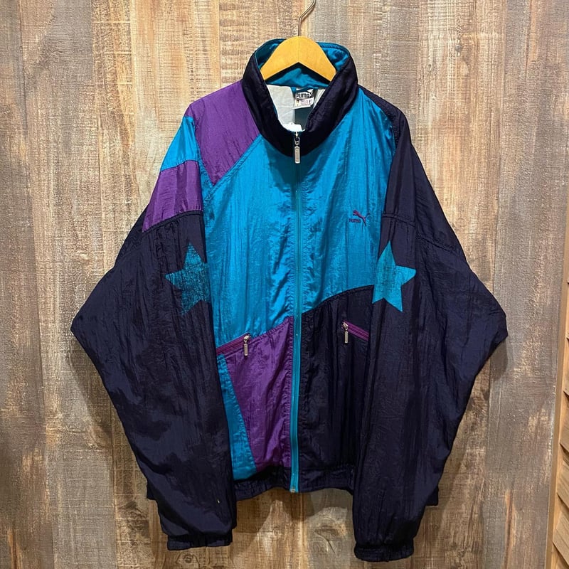 80s〜90s PUMA マルチカラーナイロンジャケット | CUSTOM FEVER 80s〜90s PUMA マルチカラーナイロンジャケット | CUSTOM FEVER