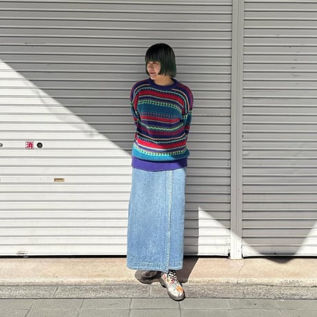 USA製 WOOLRICH 総柄ニットセーター