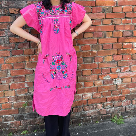 メキシカン刺繍ワンピース