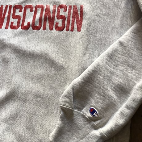 80'sUSA製WISCONSINチャンピオンリバースウィーブXL