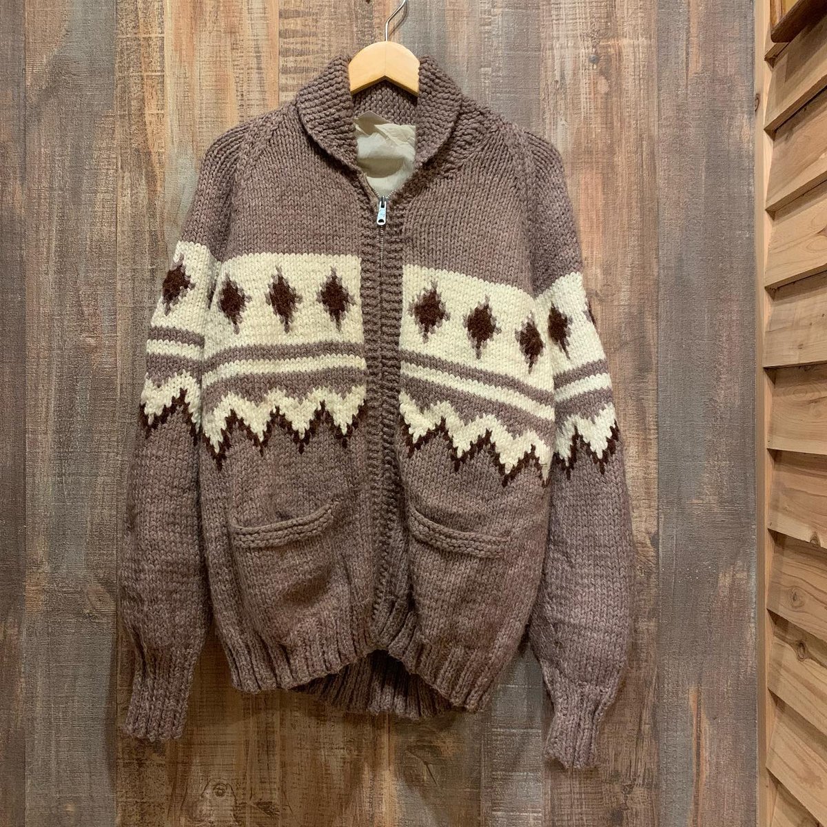 裏地付きカウチンニットジャケット | CUSTOM FEVER