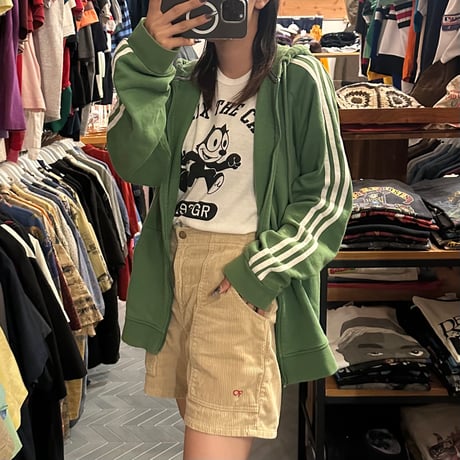 adidas ラインジップパーカー