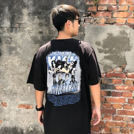 KISS & MOTLEY CRUEバンドTシャツ