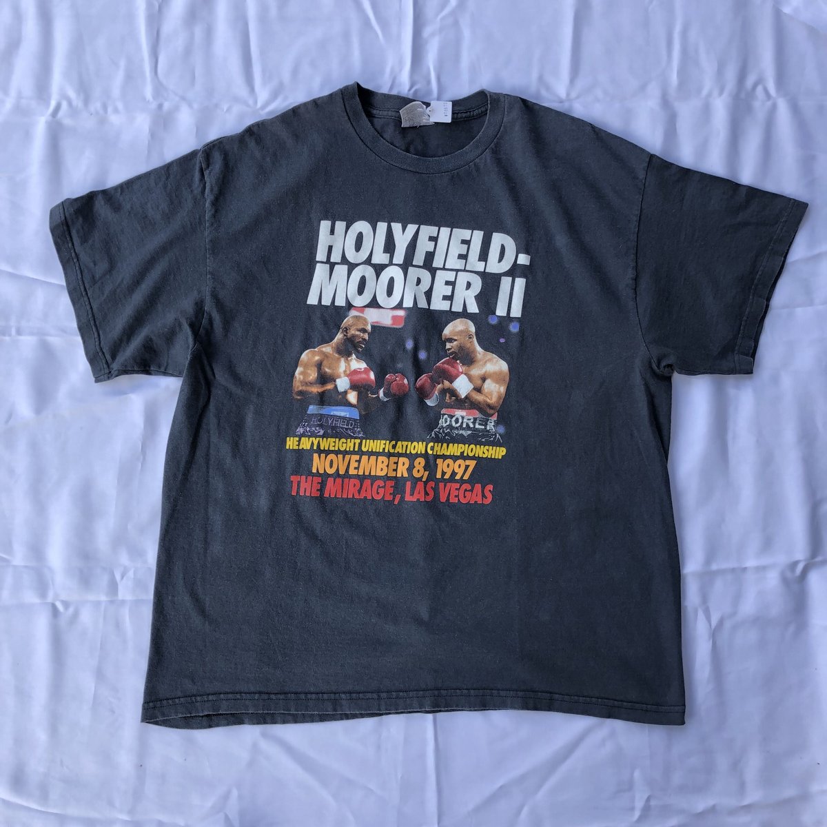 90's ボクシングヘビー級プリントTシャツ L | CUSTOM FEVER