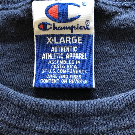 90's〜00's チャンピオンワンポイント無地Tシャツ XL