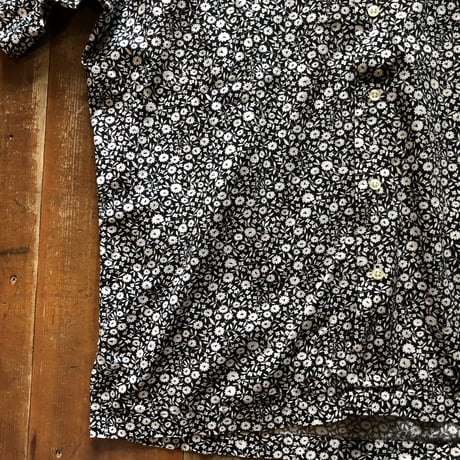 Ralph Lauren白黒花柄オープンカラーシャツ
