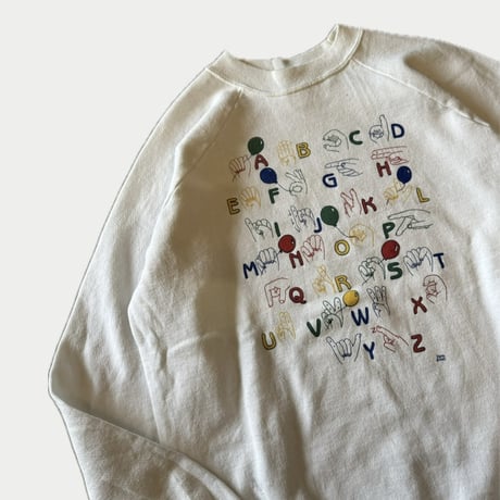 90's USA製Hanesプリントスウェット L