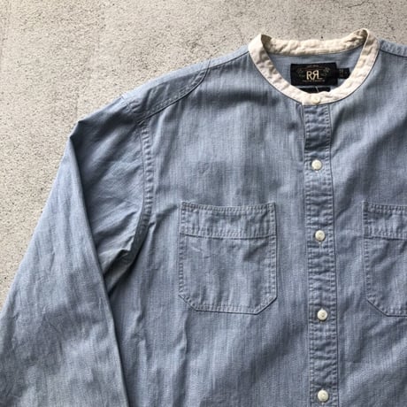 〝RRL〟 RALPH LAUREN バンドカラーシャツ  M
