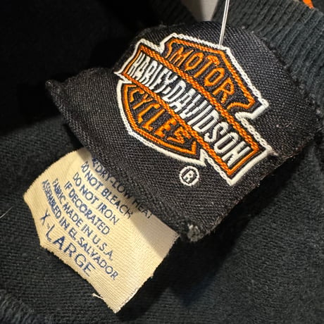 HARLEY DAVIDSON 袖プリントロンT  XL