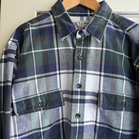 〜80'sUSA製 L.L.Bean シャモアクロスチェックシャツ L