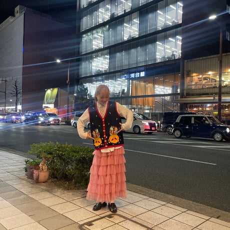 かぼちゃモチーフニットベスト
