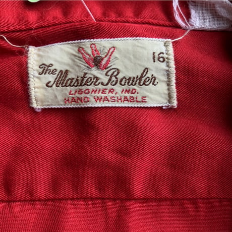 60's〜The Master Bowlerビンテージ マチ付きシャツ