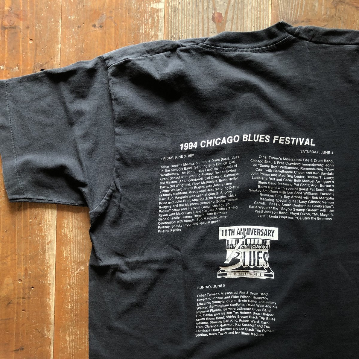 USA古着 シカゴブルースフェスティバルTシャツ⭐︎グッドフェード L バンドT USA古着 シカゴブルースフェスティバルTシャツ⭐︎グッド
