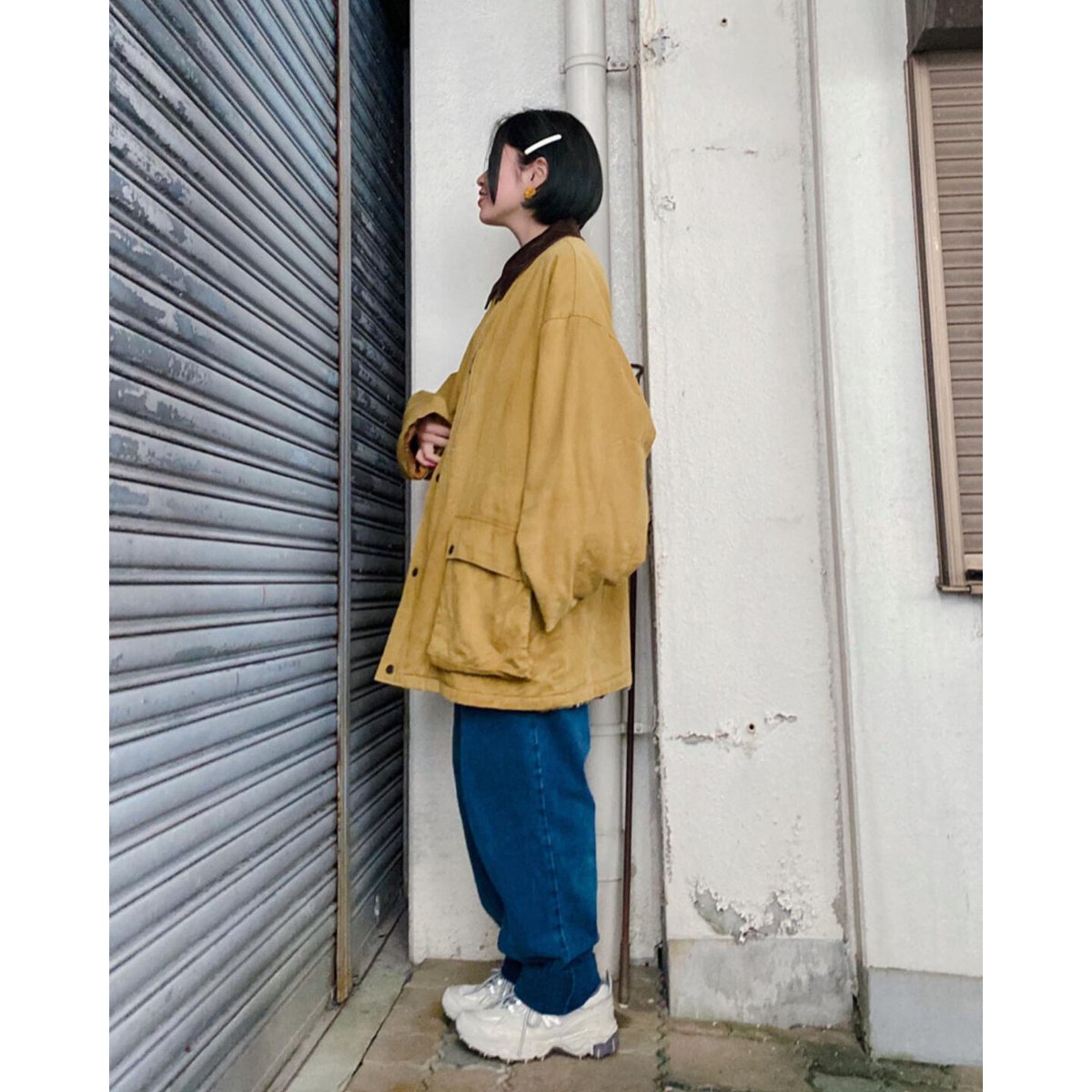 専用 Burberrys コート 2XL位 くるみボタン コーデュロイ襟 専用