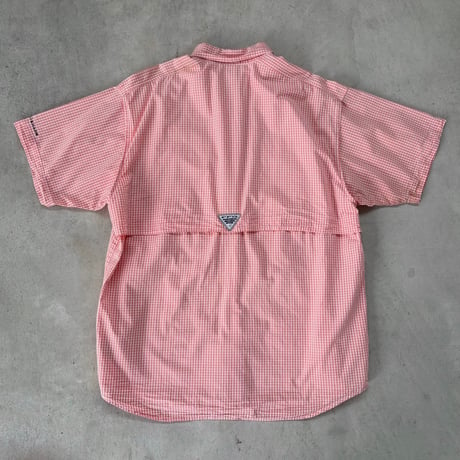 Columbia PFG ギンガムチェック フィッシングシャツ