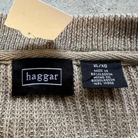 haggarヘンリーネックニット