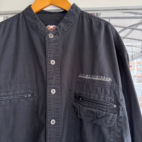 HARLEY DAVIDSON  バンドカラーシャツ