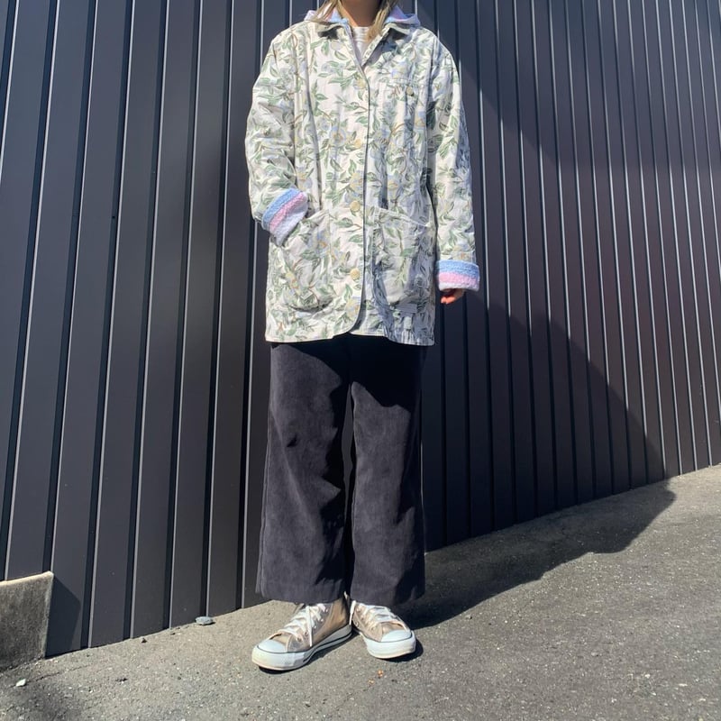 EG 花柄刺繍　カバーオール Little s.t. by s.t.closet】すずらん刺繍カバーオール