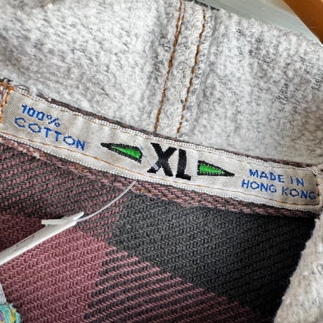 QUIKSILVER フード付き クレイジーパターン ネル