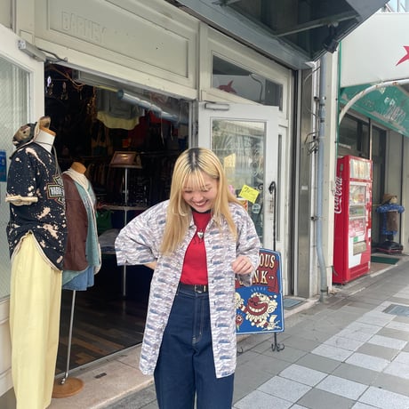 Columbia  魚柄半袖シャツ
