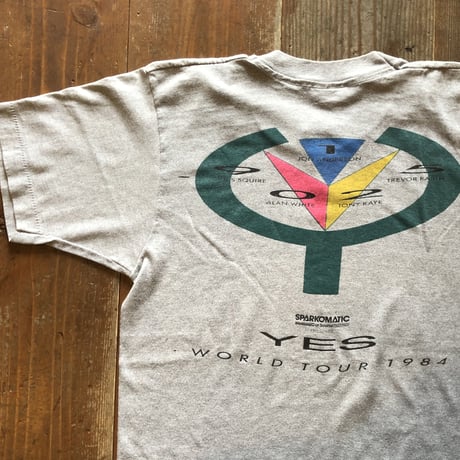 80年代 YES 1984 WORLD TOUR Tシャツ
