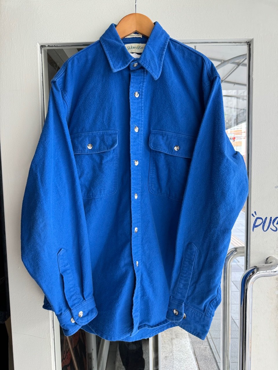 80's〜USA製 ST JOHN'SBAYシャモアクロスシャツ | CUSTOM FEVER