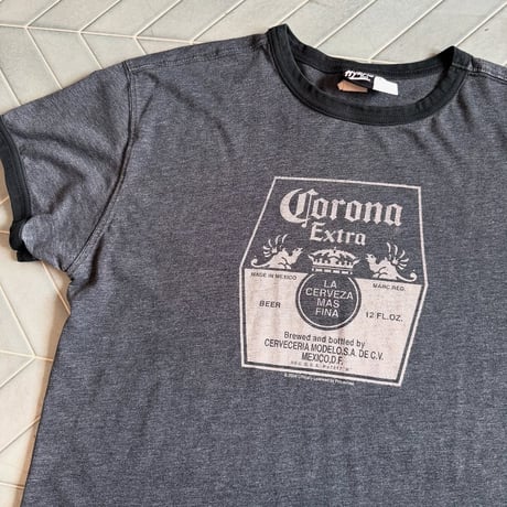 コロナビール リンガーTシャツ