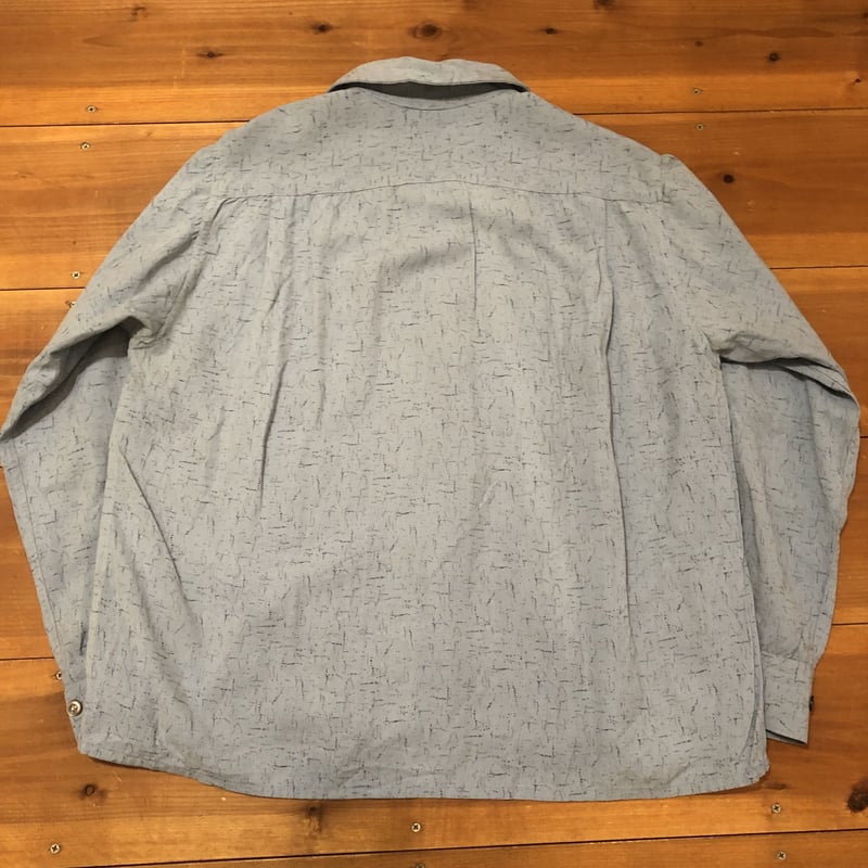 60's Vintage Rayon L/S SHIRT | CUSTOM FEVER